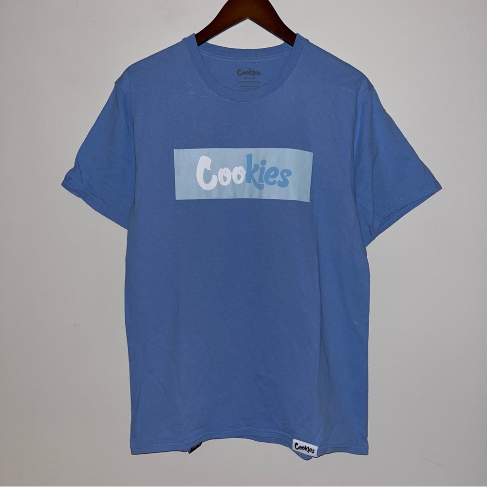 Cookies Box Logo‎ Blue Tee (MEDIUM)